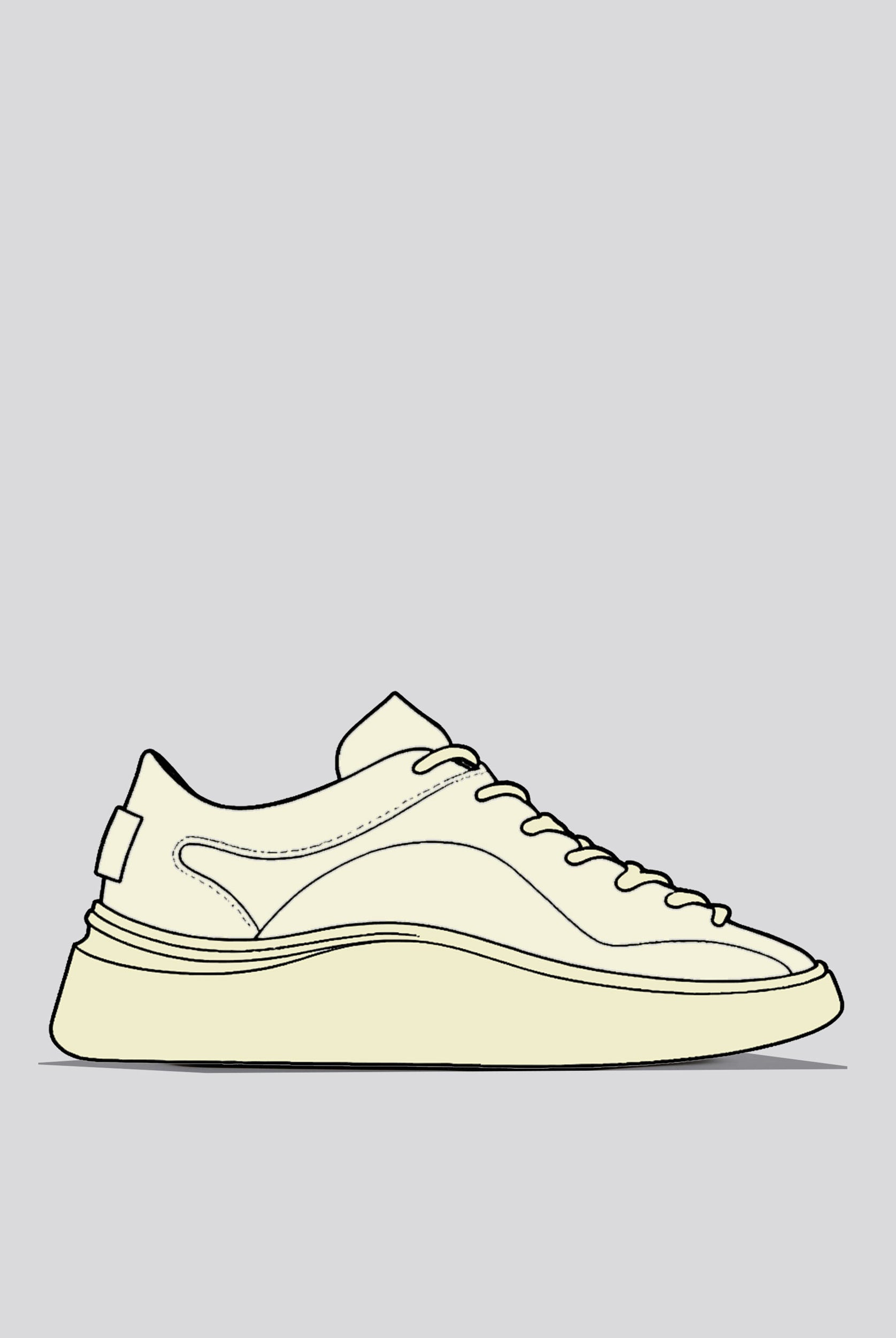 MIDAS BELLOWS TONGUE SNEAKER IN OFF WHITE, HANDMADE IN ENGLAND, LIMITED EDITION, 1812