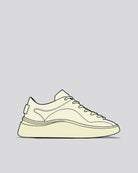 MIDAS BELLOWS TONGUE SNEAKER IN OFF WHITE, HANDMADE IN ENGLAND, LIMITED EDITION, 1812