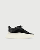 1812 MIDAS BELLOWS TONGUE LUXURY SNEAKER IN BLACK ON OFF WHITE, DEER SKIN, HANDMADE IN ENGLAND, LIMITED EDITION